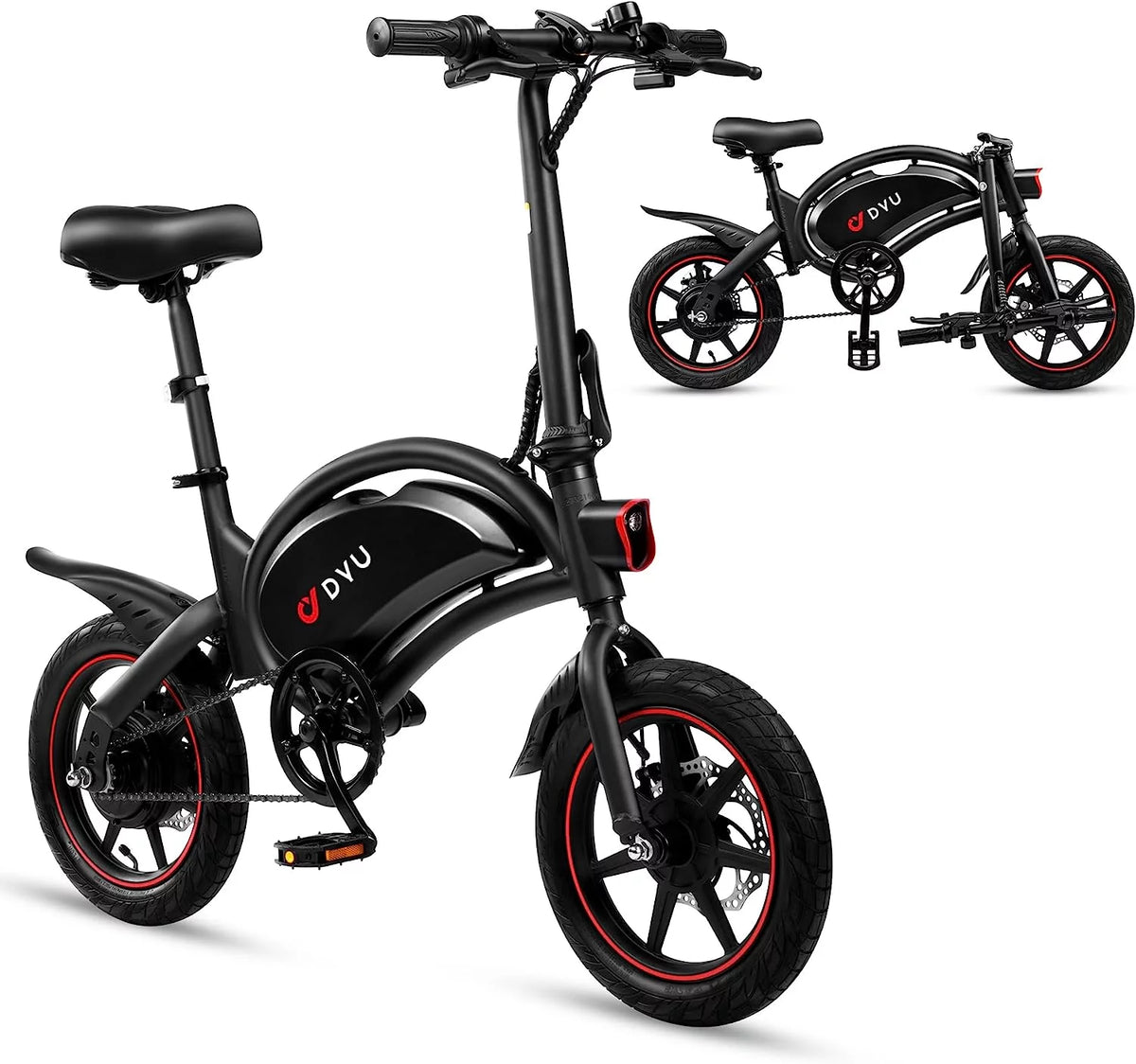14 Folding Electric Bike 250W 36V 10Ah Pedal-Assist Y3501