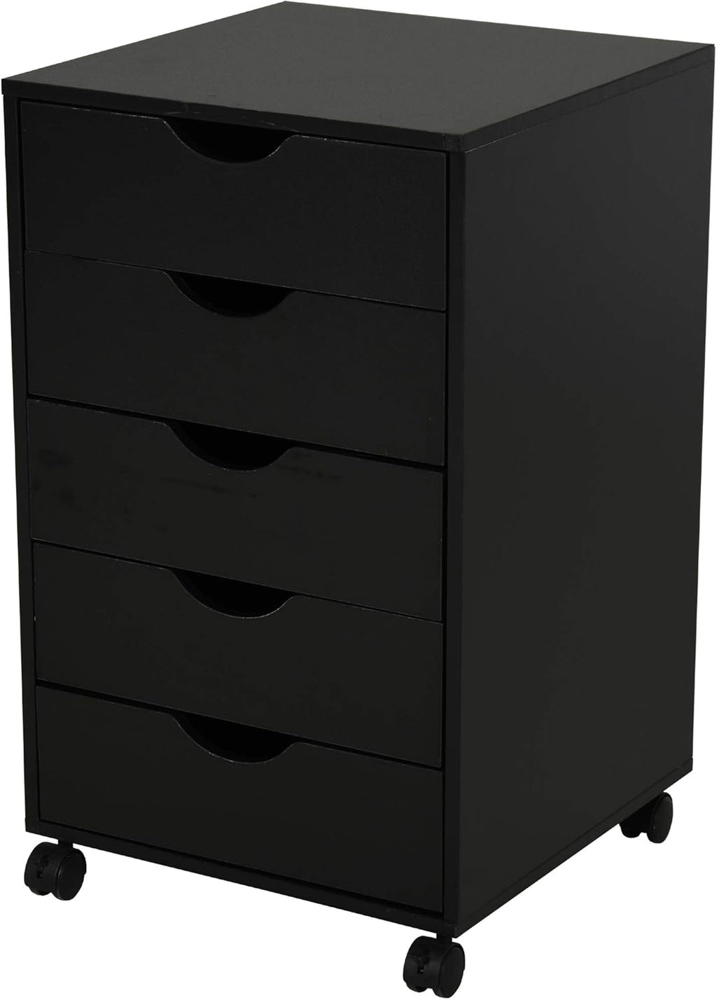White 5 Drawer File Cabinet with Wheels E176