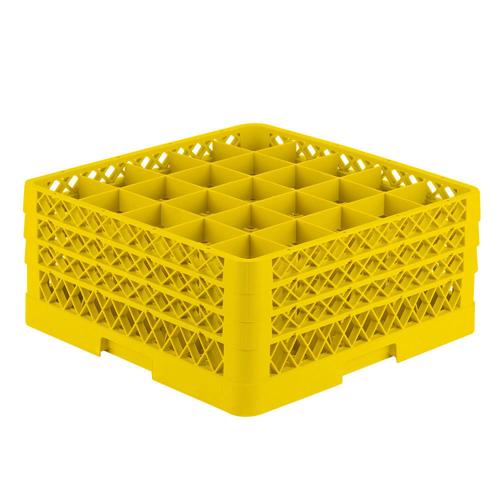 Yellow 25 Compartment Rack with 3 Extenders and Open Extender P45285