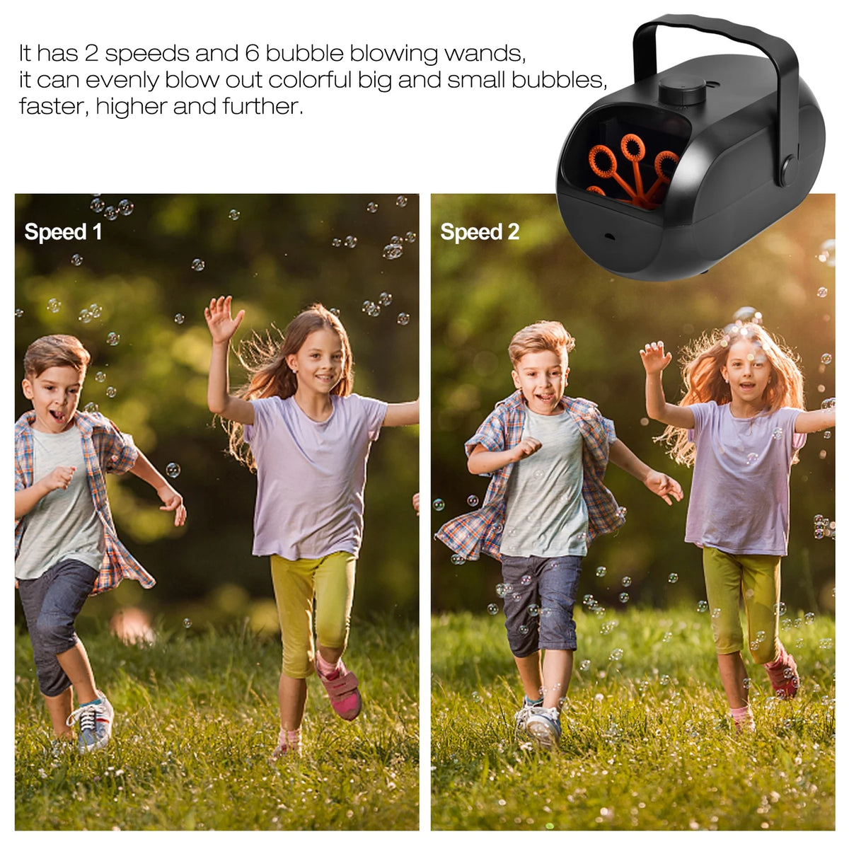 Portable Rechargeable Bubble Machine S4090