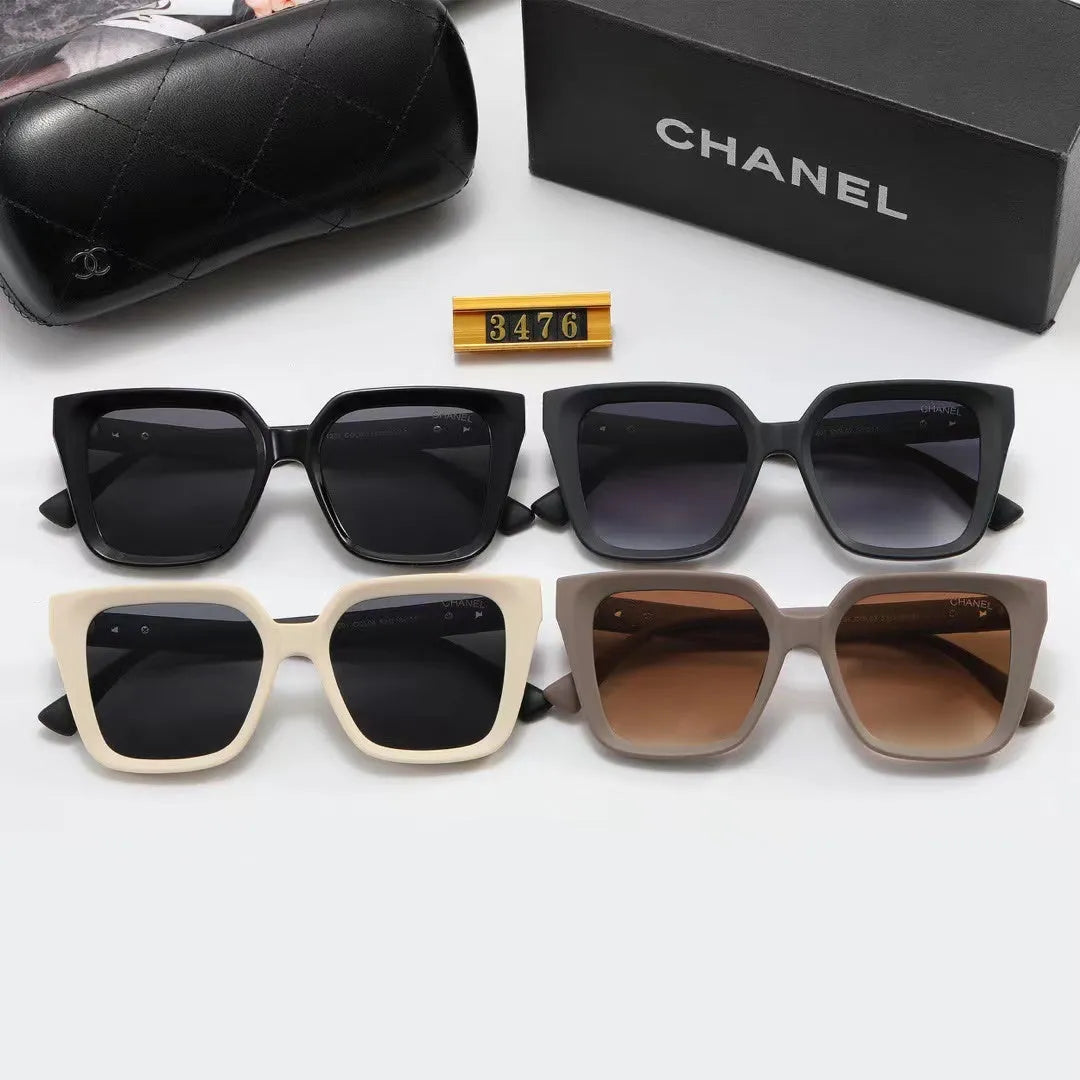 Double C Rhombic Temple Polarized Sunglasses H59418