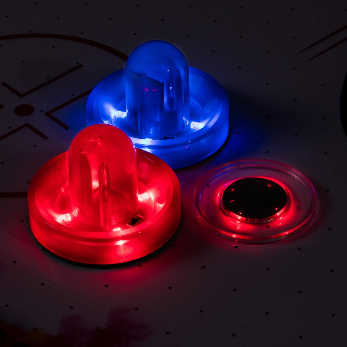 54 LED Air Hockey Table with 2 Pushers and Puck D32505