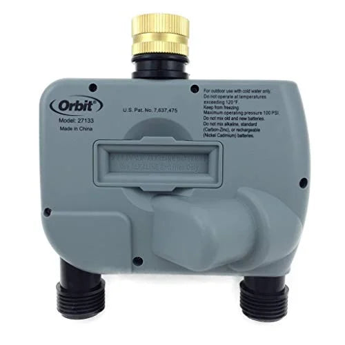 Digital Two Outlet Hose Faucet Timer E61465