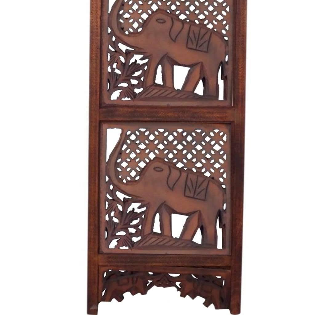 Carved Wood Room Divider B98746