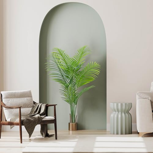 Artificial Areca Palm Plant Faux Tropical Tree 6FT with 15 Trunks (2pack) A729189