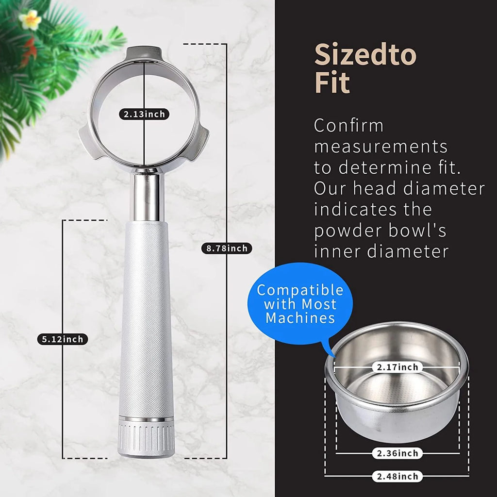 54mm Bottomless Portafilter with Alloy Handle Stainless Steel Head U80536