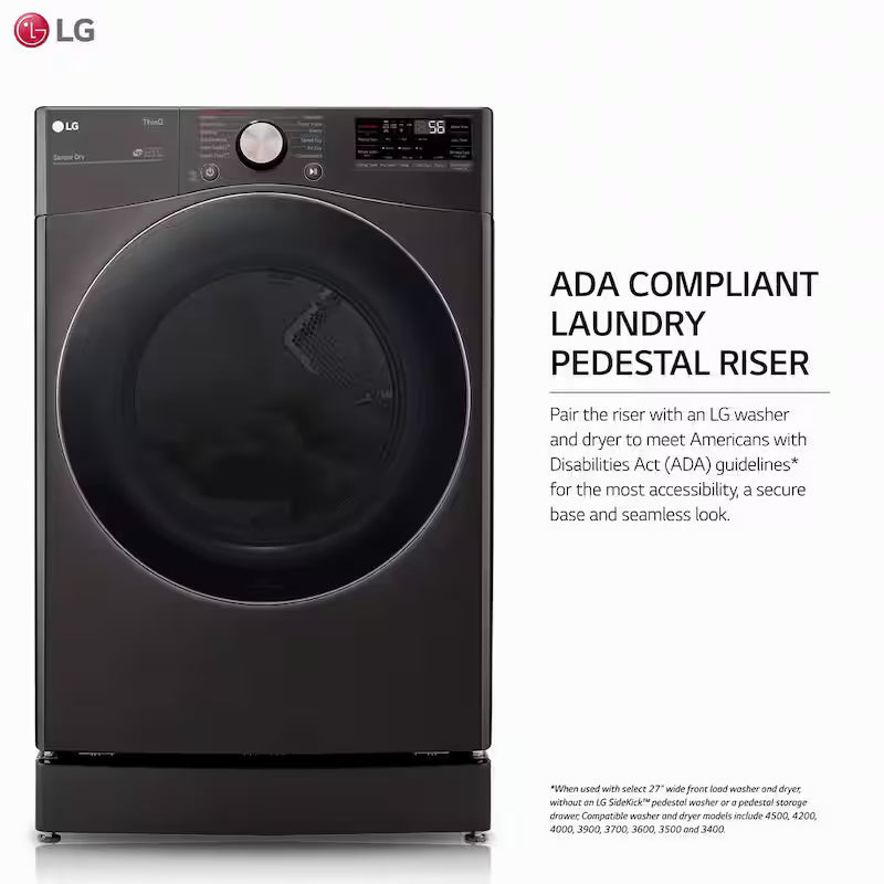 Black Steel Laundry Pedestal O626
