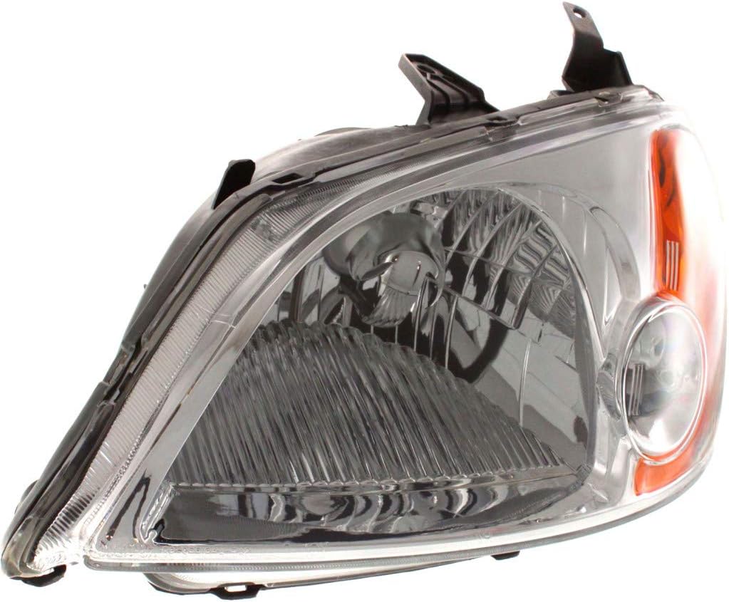 Headlight Assembly for Honda Civic 2003 Driver Side Pack of 2 K31808