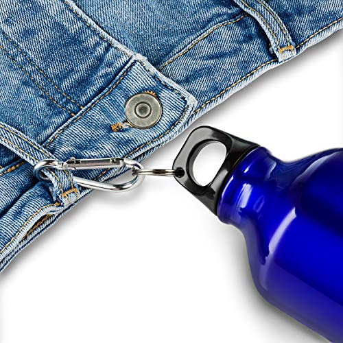 750ml Lightweight Aluminium Reusable Metal Water Bottle Blue C4992