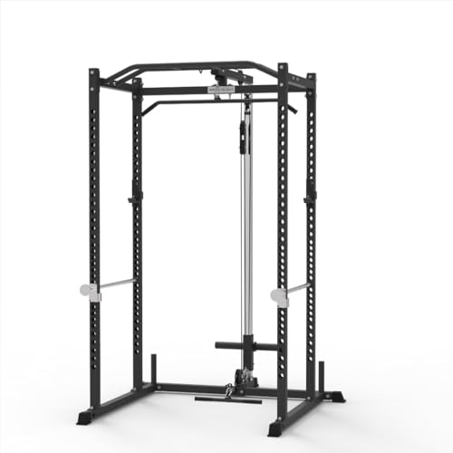 Power Rack with Safety Bars and J-Hooks Q2899