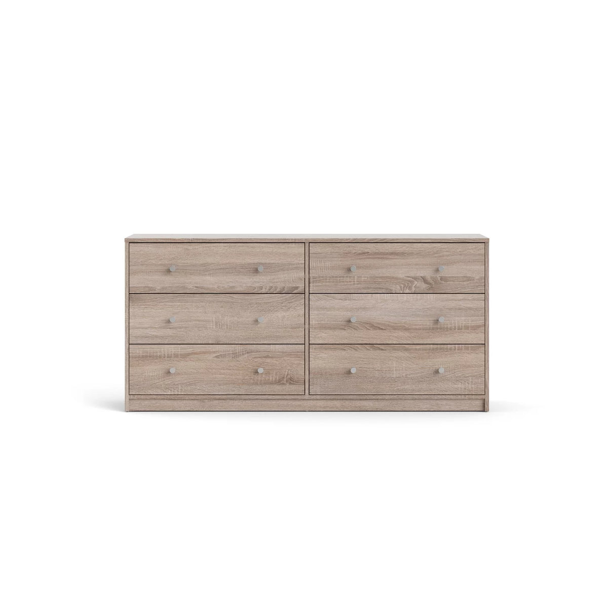 White 6 Drawer Double Dresser M44921