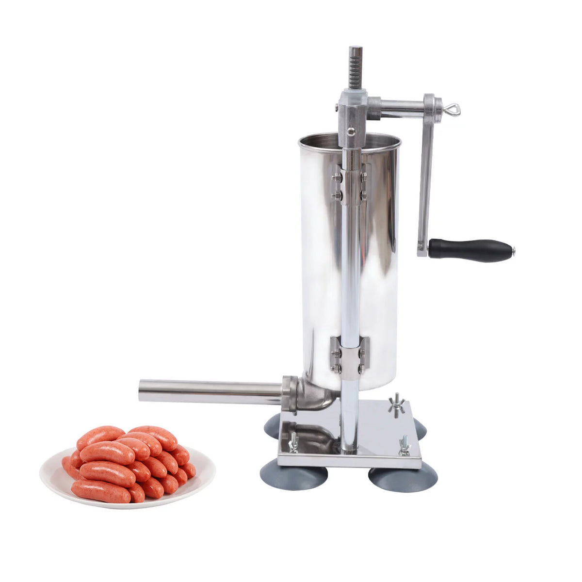 3L Stainless Steel Sausage Stuffer with 8 Tubes H846