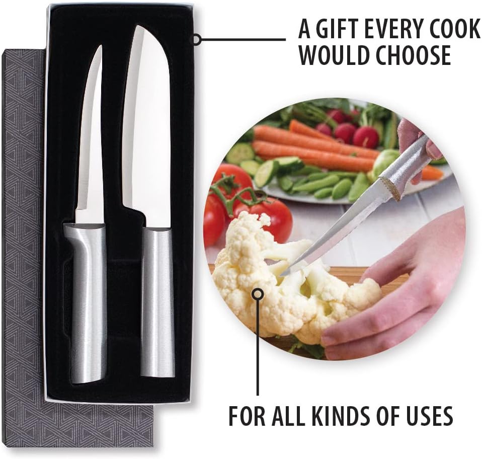 Two Piece Stainless Steel Knife Set, 8 Inches A497