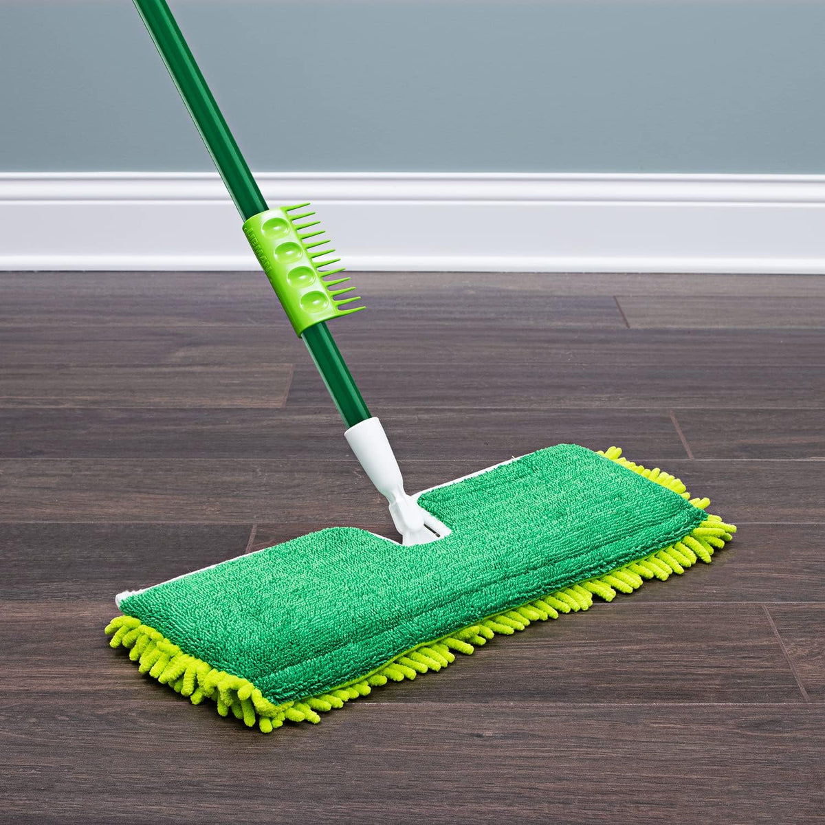 18" 2-Sided Microfiber Flat Mop with 49" Handle T356954