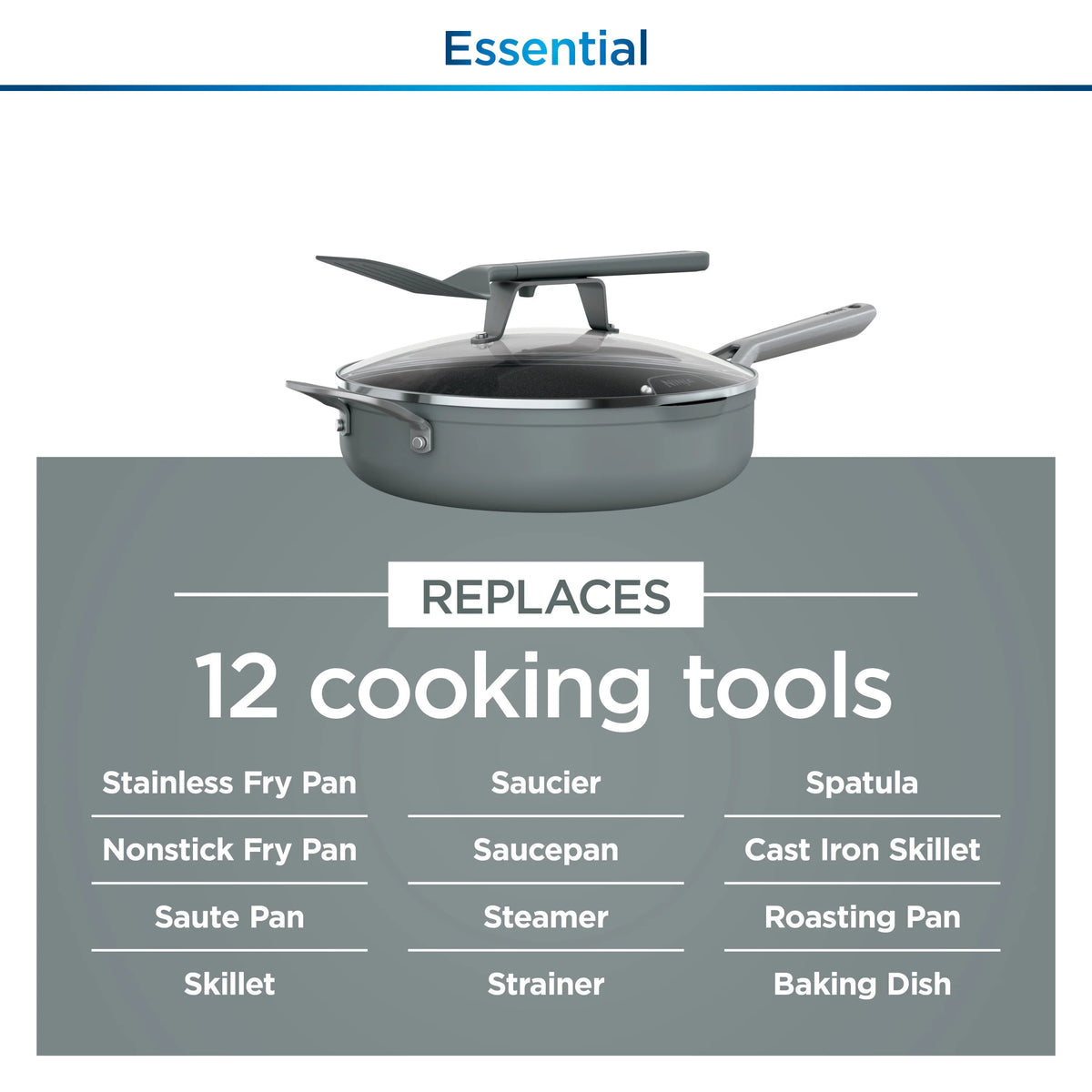 Sea Salt Grey Non Stick Pan N66606