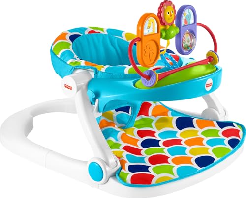 Portable Baby Chair Floor Seat with Removable Toys and Snack Tray Y825618