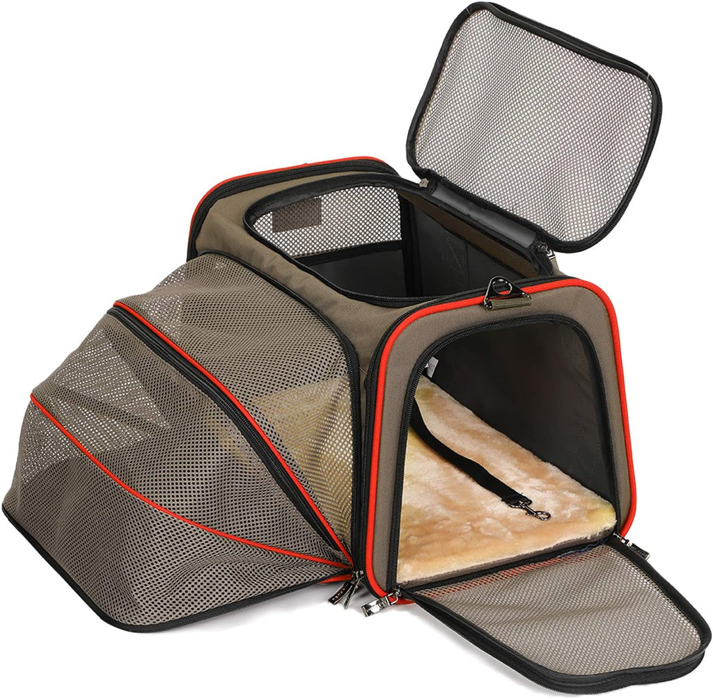 Expandable Soft-Sided Pet Travel Carrier F9704