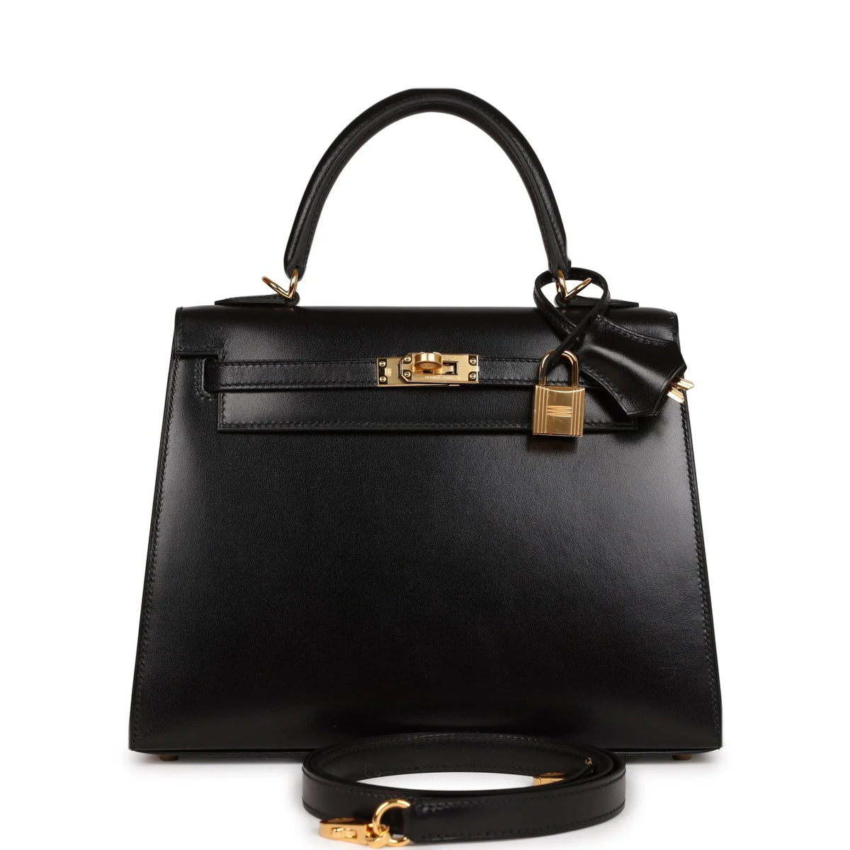 Black Leather Bag B966