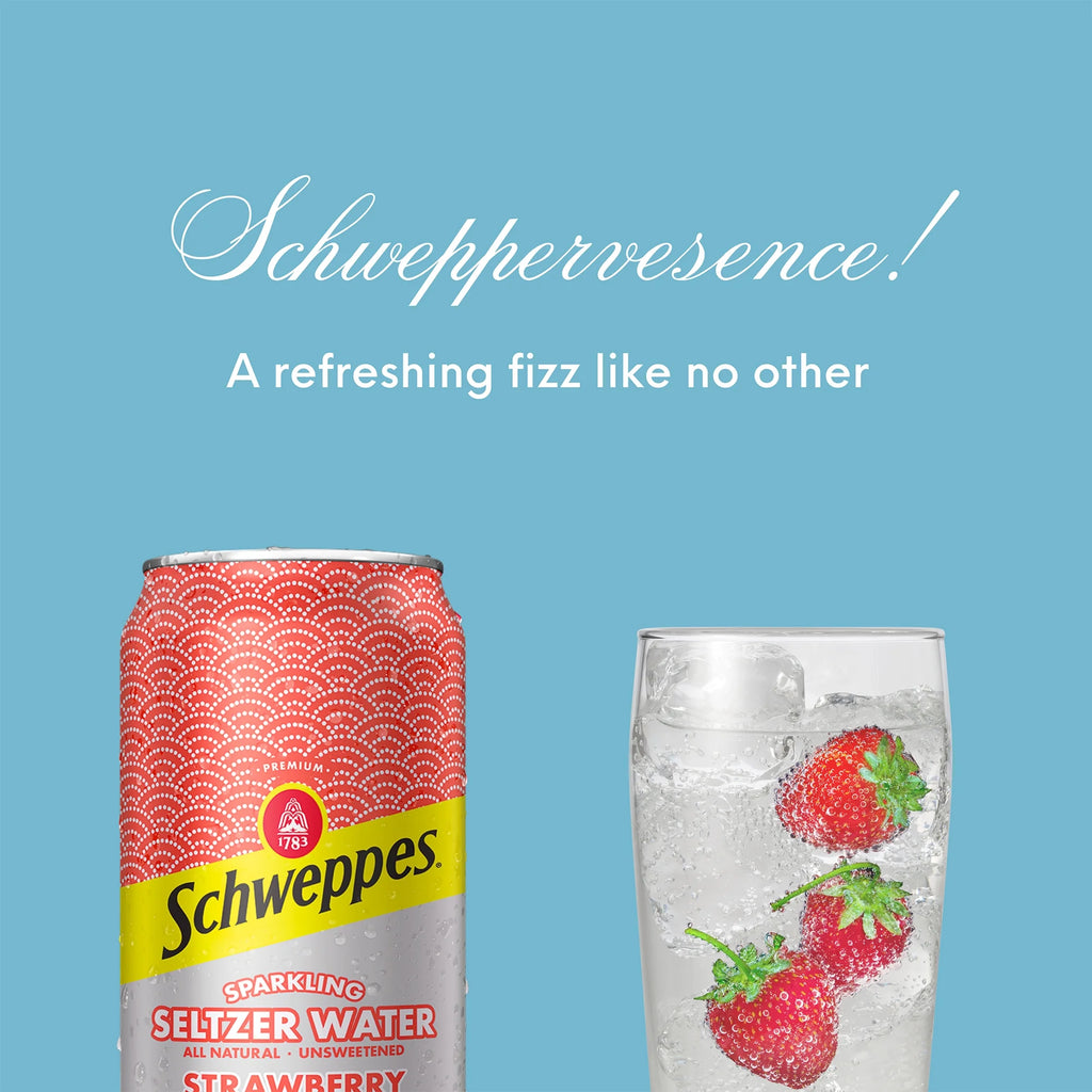 Strawberry Mango Sparkling Seltzer Water, 12 Pack, 12oz Cans W12794