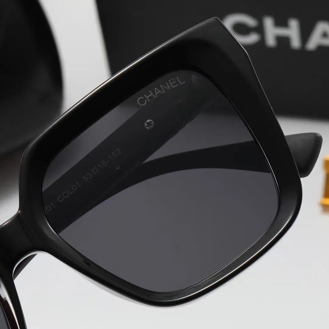 Double C Rhombic Temple Polarized Sunglasses H59418