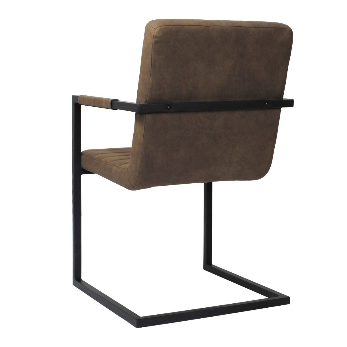 Set of 2 Modern Dining Side Chair with Leatherette - Black Grey K79653