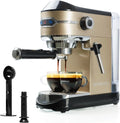 Automatic Espresso Machine with Milk Frother 15-Bar, 37-Oz Red X842