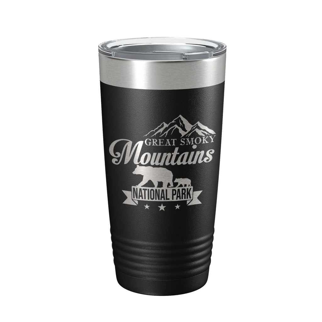 Black Insulated Laser Engraved Travel Mug 20 oz K611409