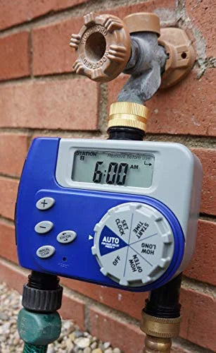 Digital Two Outlet Hose Faucet Timer E61465