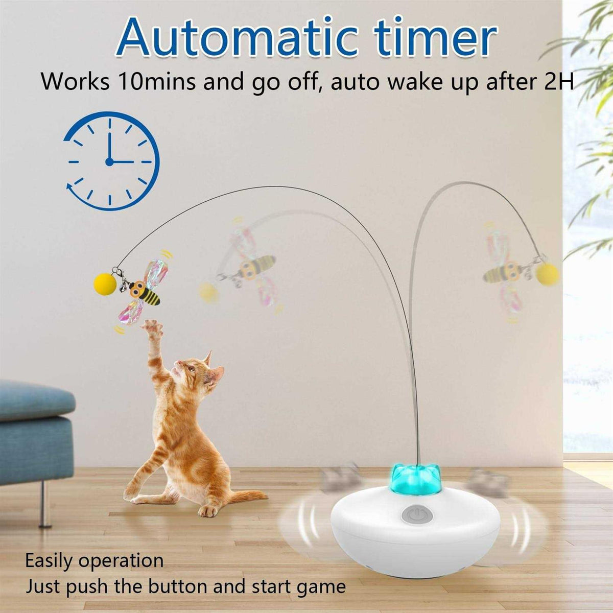 Interactive Cat Toys Rechargeable Cat Exercise Tumbler Y82277