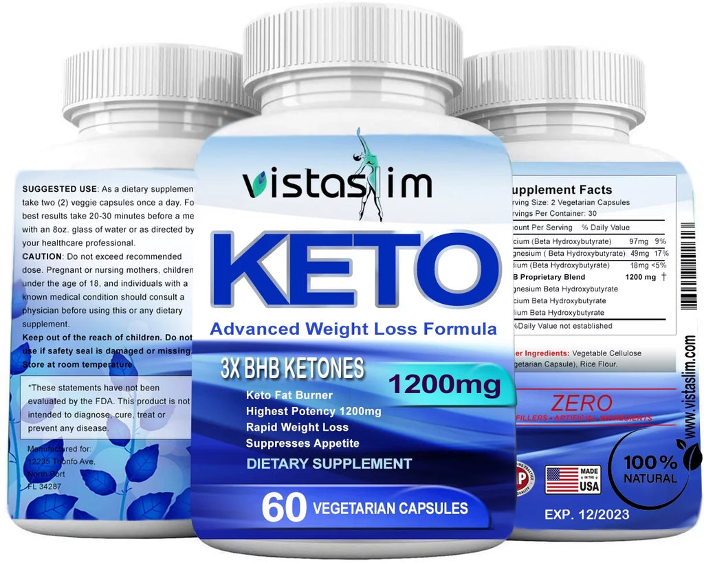 1200mg Pure Ketone 180 Pills Ketogenic Diet (3 Pack) C9606