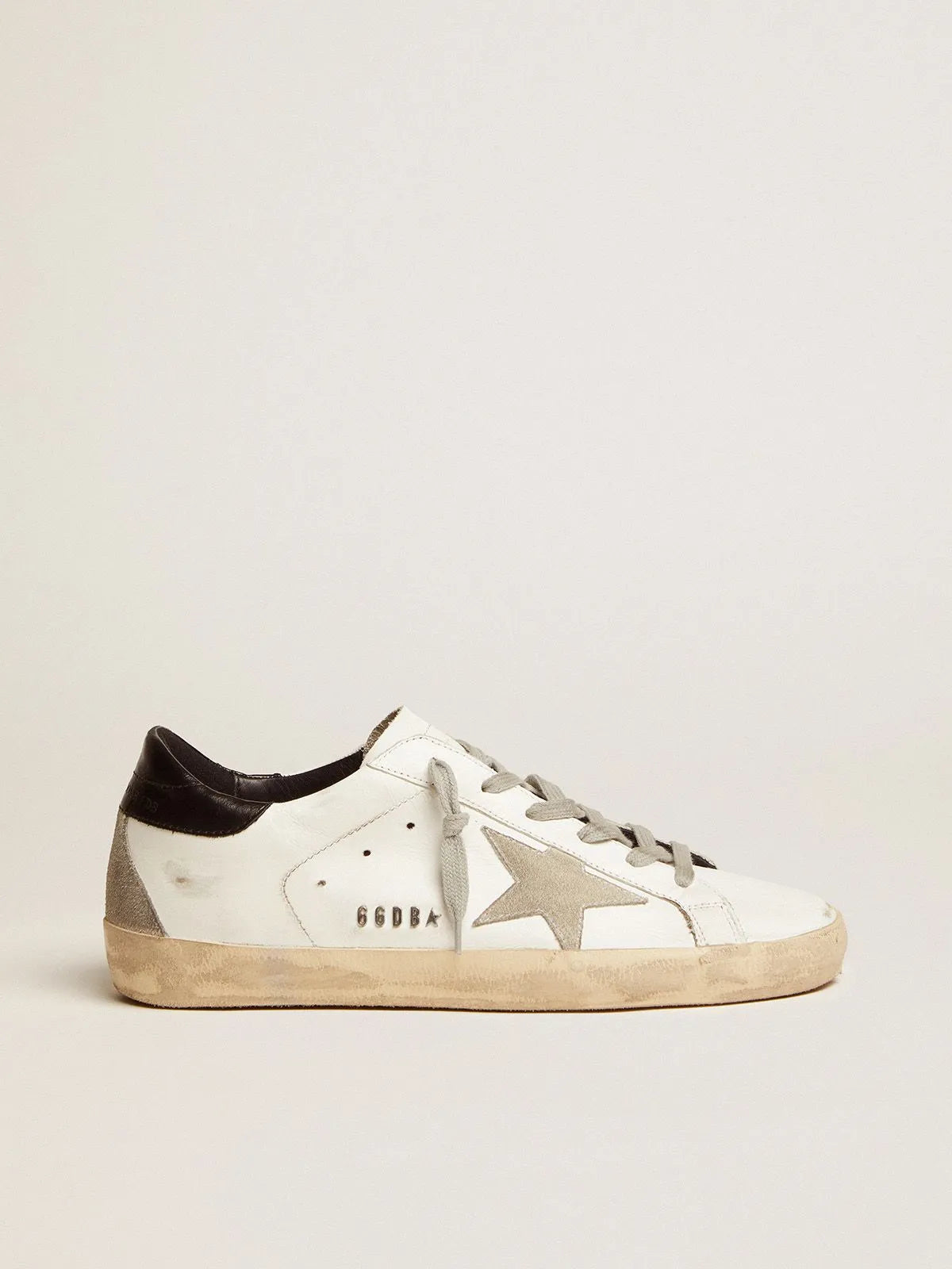 Black Sneakers with Heel Tab and Stud Lettering W59964