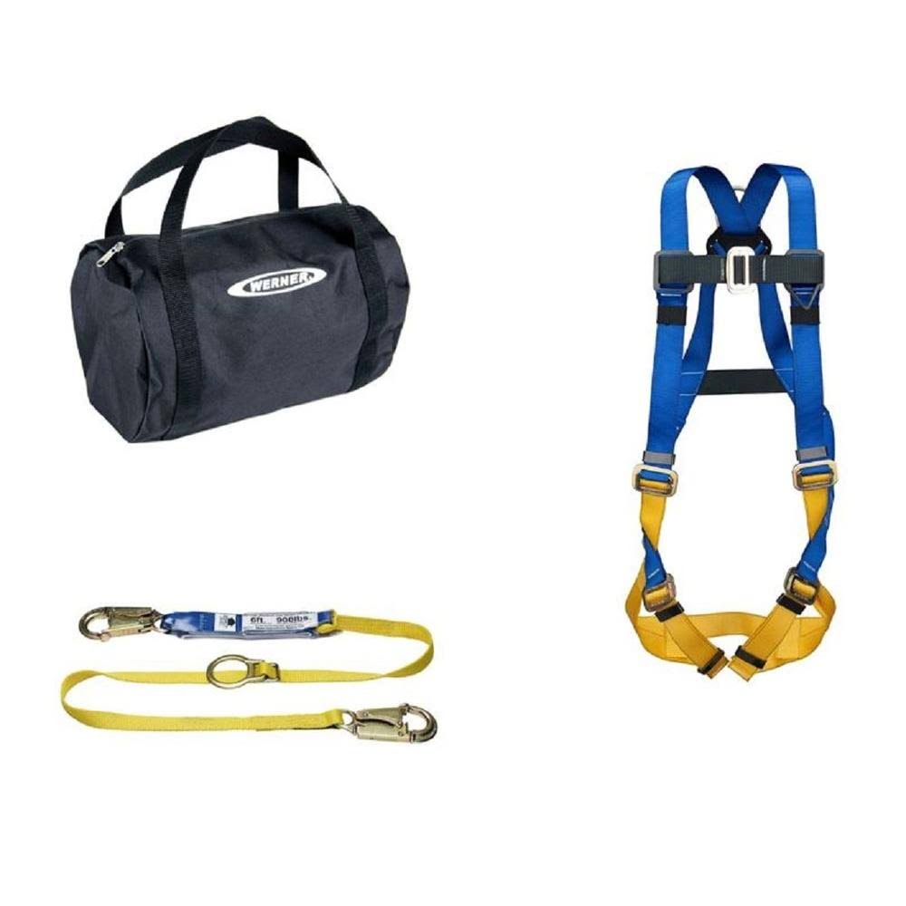 Aerial Kit with Basewear STD Harness, 6ft DeCoil Tie-Back Lanyard Q1540