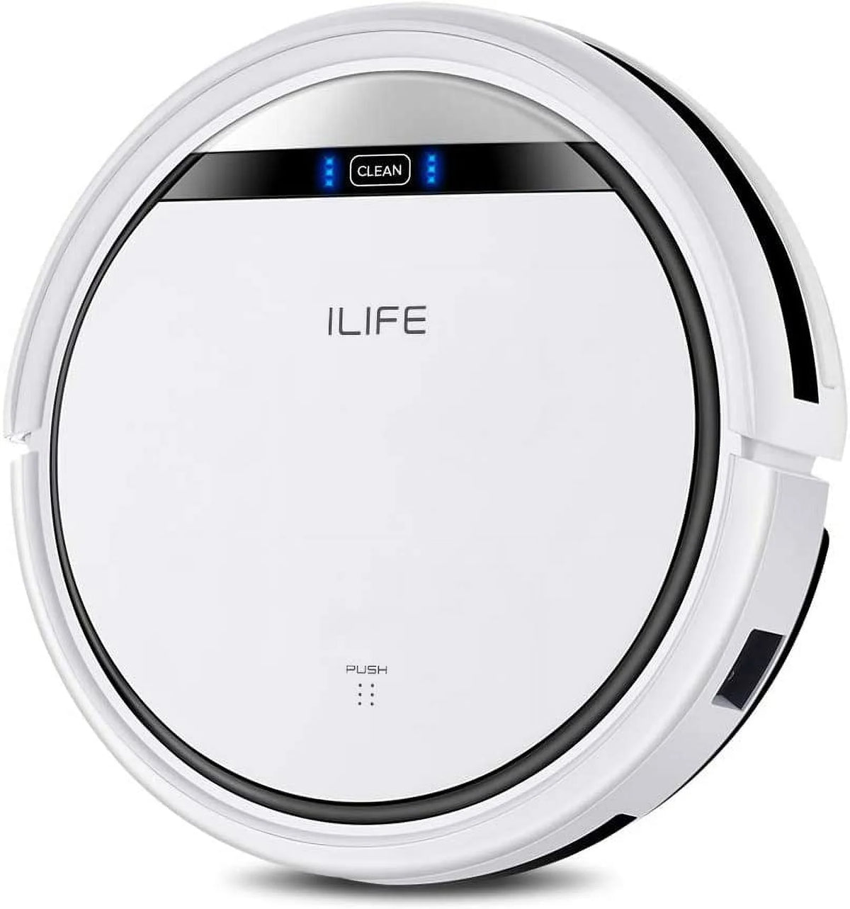 Pearl White Robot Vacuum Cleaner with Tangle-free Suction P685