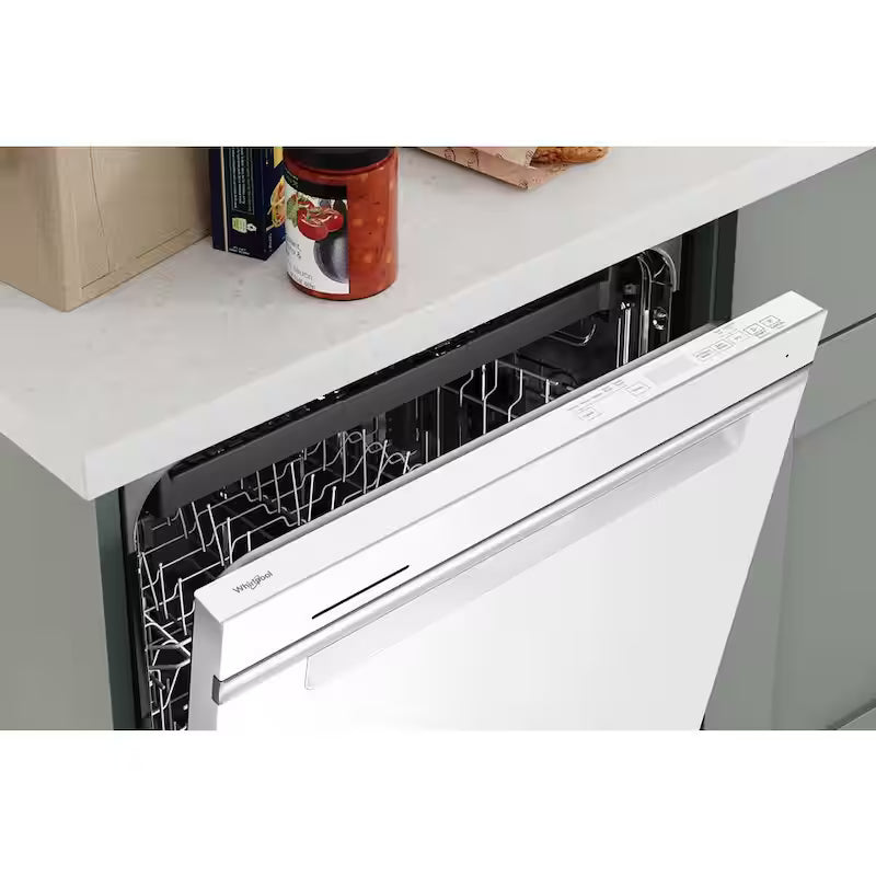 White Built-In Dishwasher with Third Level Rack O196369
