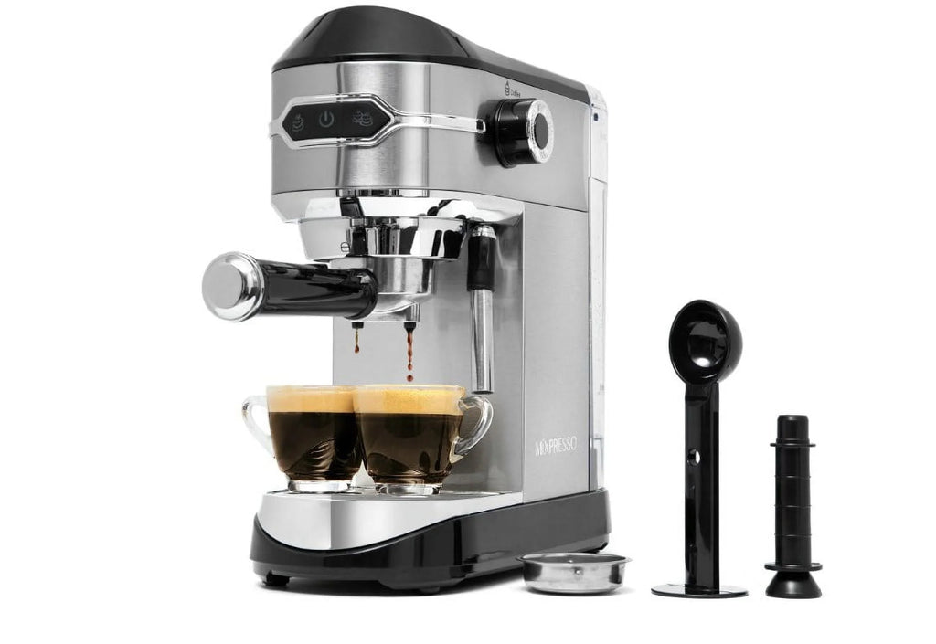 Automatic Espresso Machine with Milk Frother 15-Bar, 37-Oz Red X842