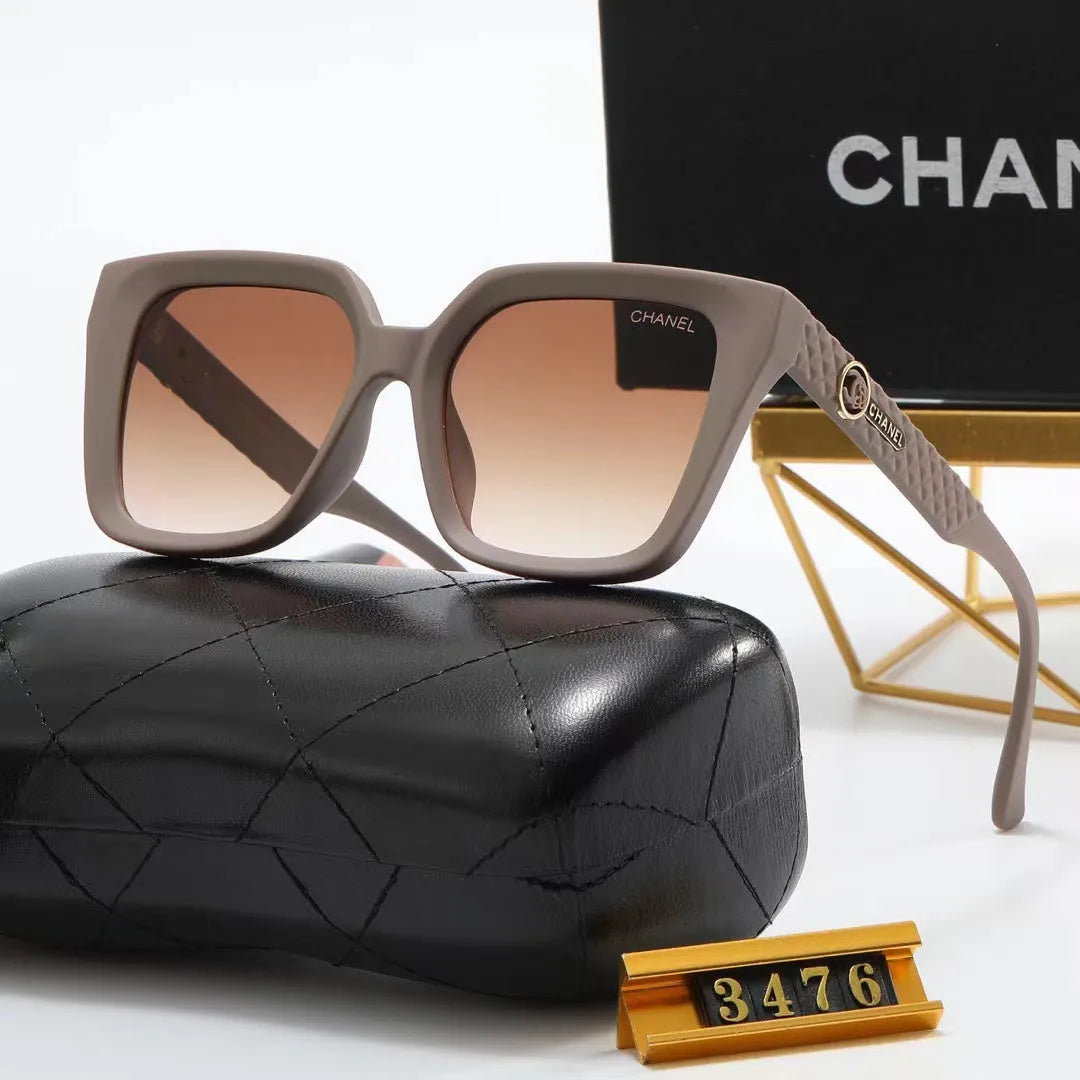 Double C Rhombic Temple Polarized Sunglasses H59418
