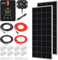 400 Watt 12 Volt 2 Pcs 200W Solar Panel Charge Controller Mounting Brackets Kit V6697