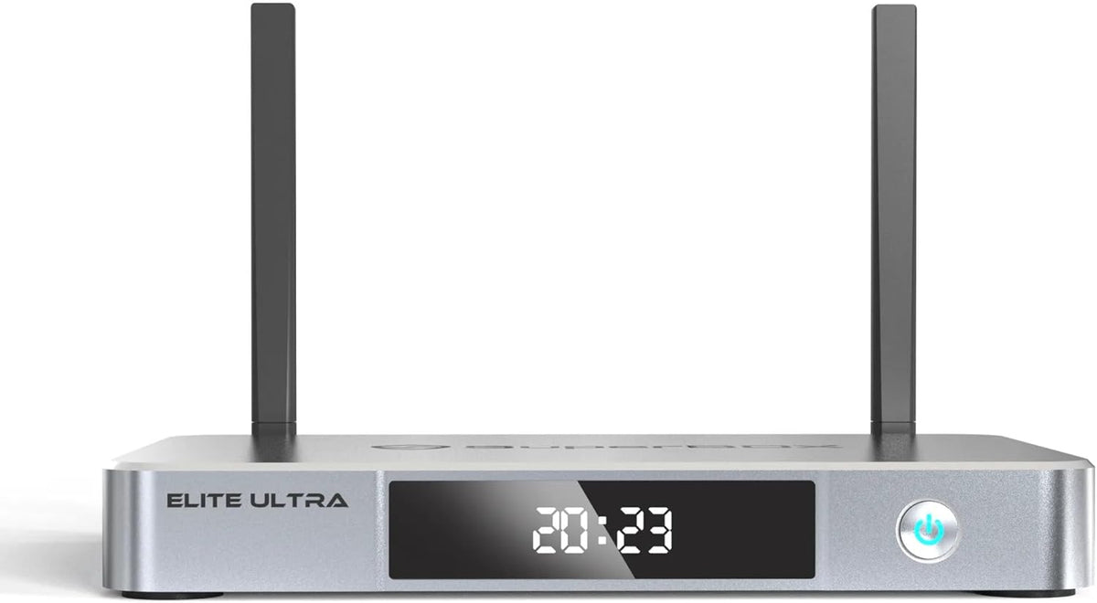 6K TV Box with 8K HDMI Cable, 64GB TF Card, 64GB USB Drive, Backlit Keyboard, Voice Remote, Android 12, 4GB RAM, 128GB Storage F663026