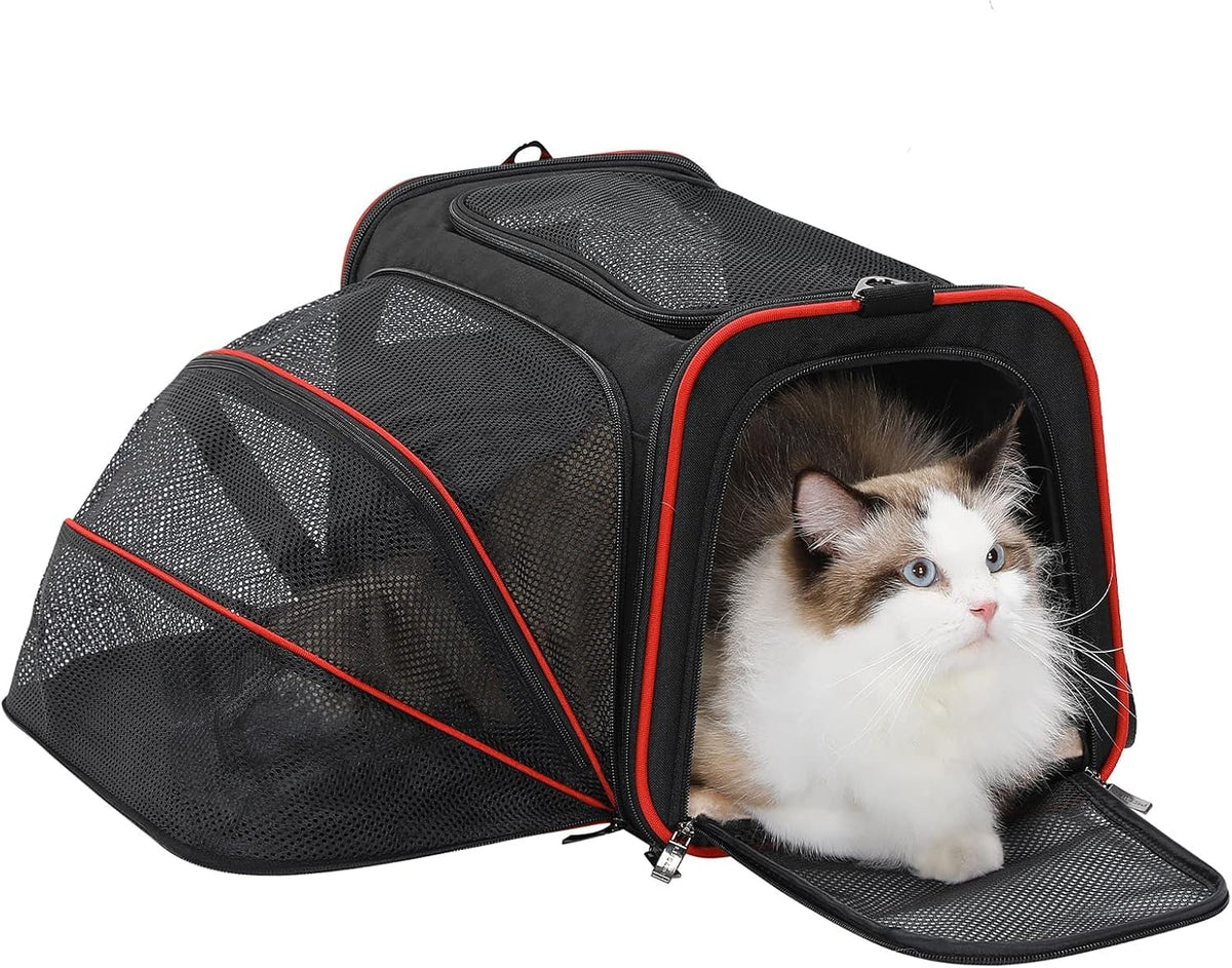 Expandable Soft-Sided Pet Travel Carrier F9704