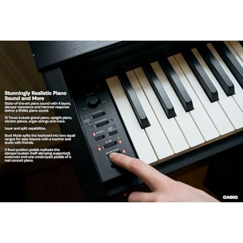 88-Key Weighted Console Digital Piano, Black T996