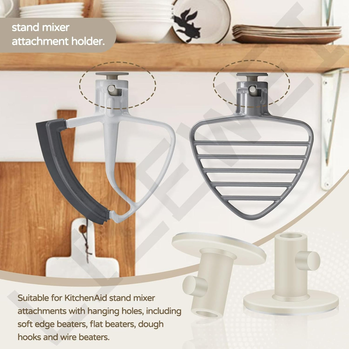 Spring and Washer for Stand Mixers, 2 Pack, 4 Set of Attachment Holders X438527