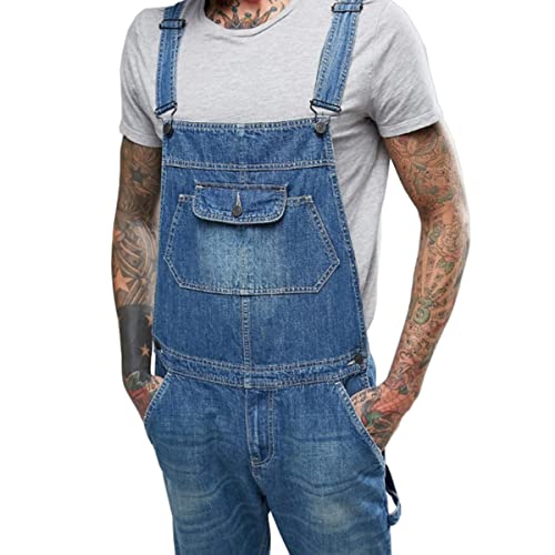 Men's Denim Bib Overalls J8297