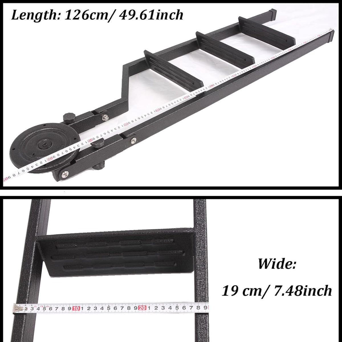 Foldable Universal Carbon Steel Tailgate Ladder Step C695