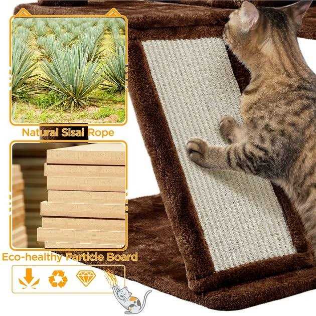 Plush Cat Tree & Condo Q197