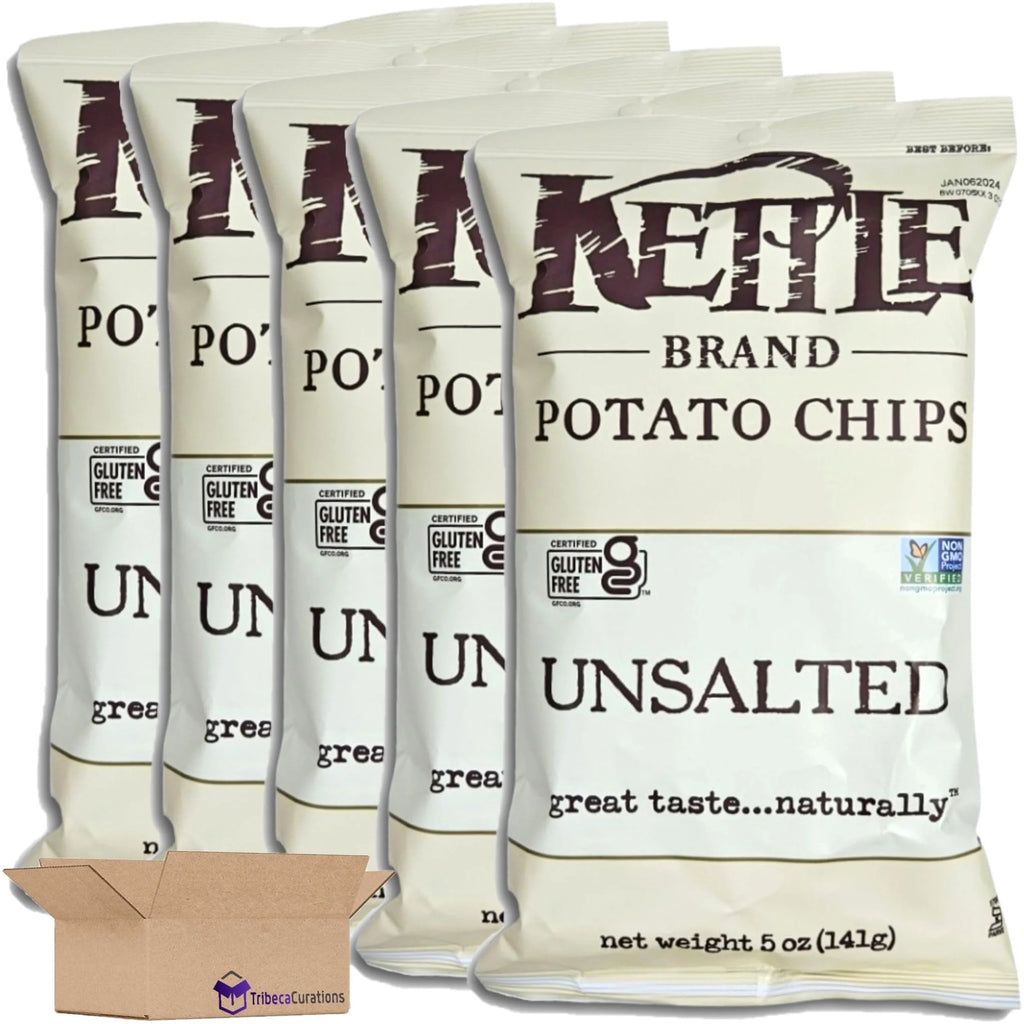 Unsalted Potato Chips Value Pack 5 Ounce Bag Pack of 5 P666