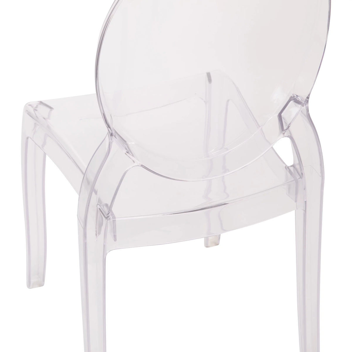 Clear Plastic Chair Set of 4 B9085