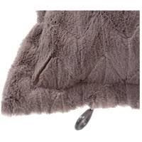 Faux Fur Angora Stone Ottoman O902