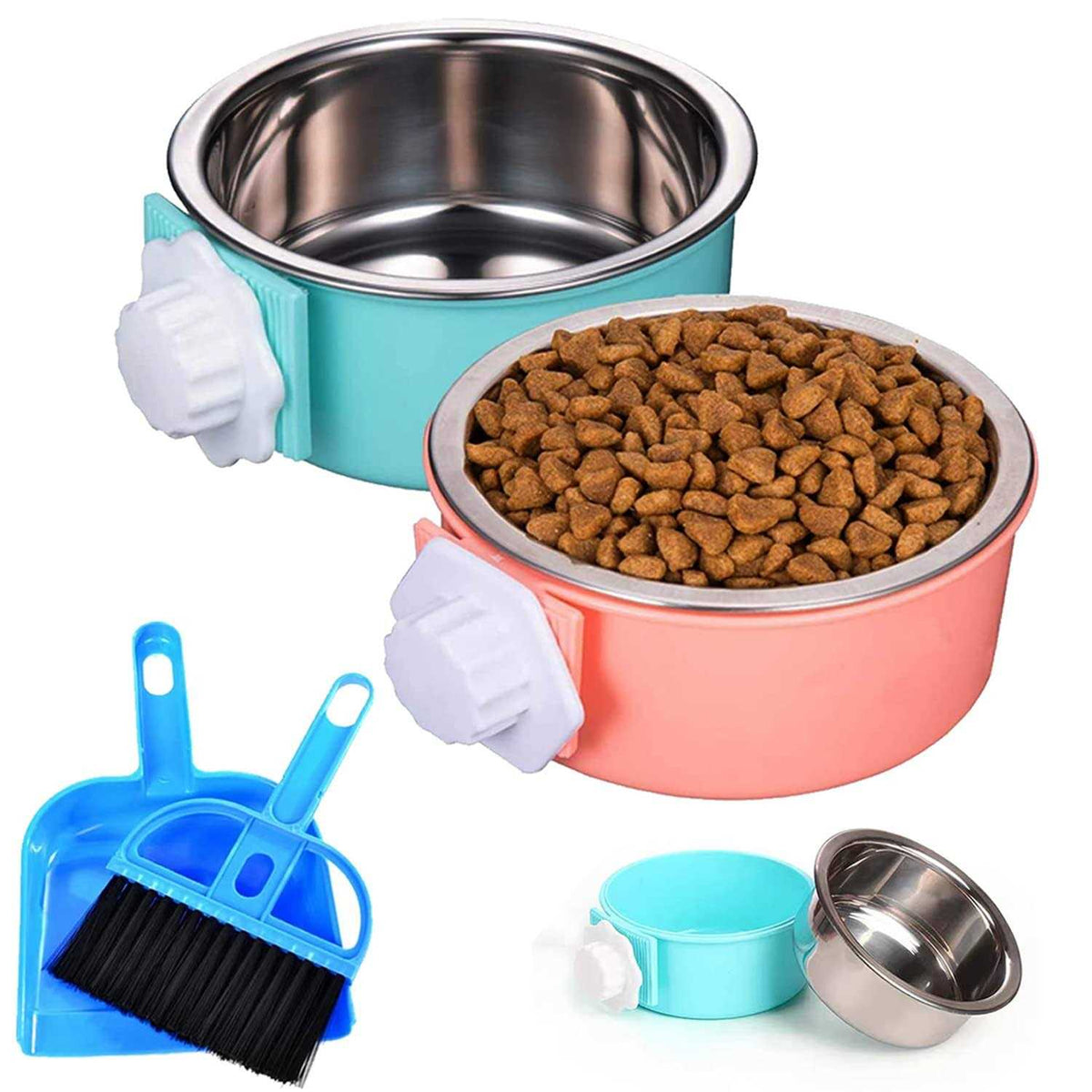 Removable Stainless Steel Dog Crate Bowl V40848
