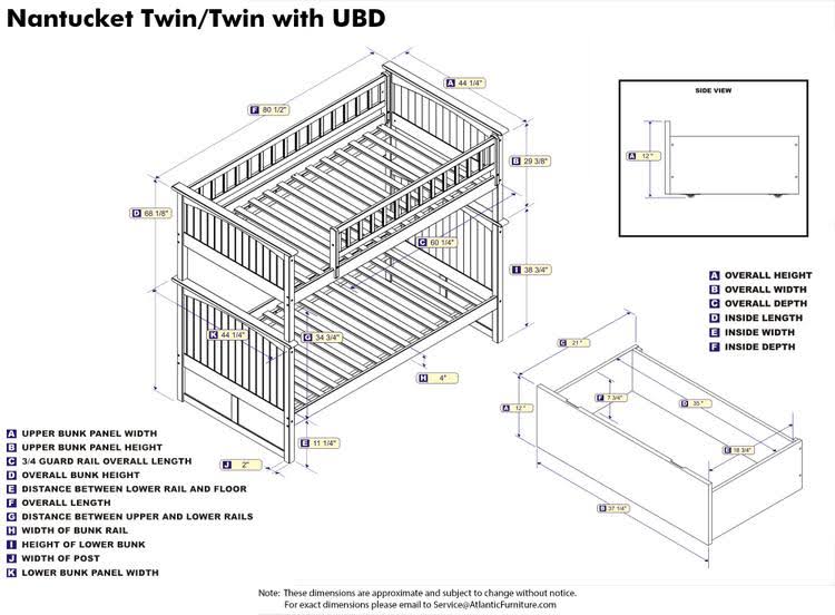 Twin Over Twin Bunk Bed B364839