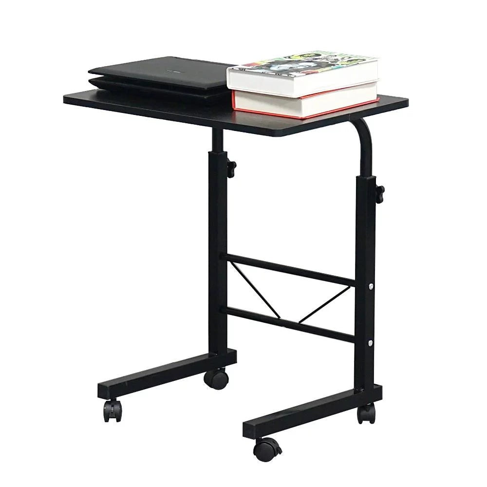 Black Mobile Laptop Desk Adjustable Side Table X3352